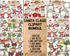 Santa Claus ClipArt Bundle - Cute Christmas Santas - Math Clip Art - Frames - Numbers - Commercial Use PNG
