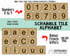 Scrabble Tile ClipArt - Wooden Tile Alphabet ClipArt - PNG Printable Alphabet Tiles