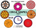 2D Shapes Clipart Bundle - Shapes Clip Art - Real Life Shapes ClipArt - Geometric Shapes - 3D Shape Clipart - Math ClipArt - Shape Graphics - 2D Shapes