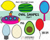 2D Shapes Clipart Bundle - Shapes Clip Art - Real Life Shapes ClipArt - Geometric Shapes - 3D Shape Clipart - Math ClipArt - Shape Graphics - 2D Shapes