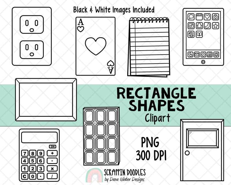 2D Shapes Clipart Bundle - Shapes Clip Art - Real Life Shapes ClipArt - Geometric Shapes - 3D Shape Clipart - Math ClipArt - Shape Graphics - 2D Shapes