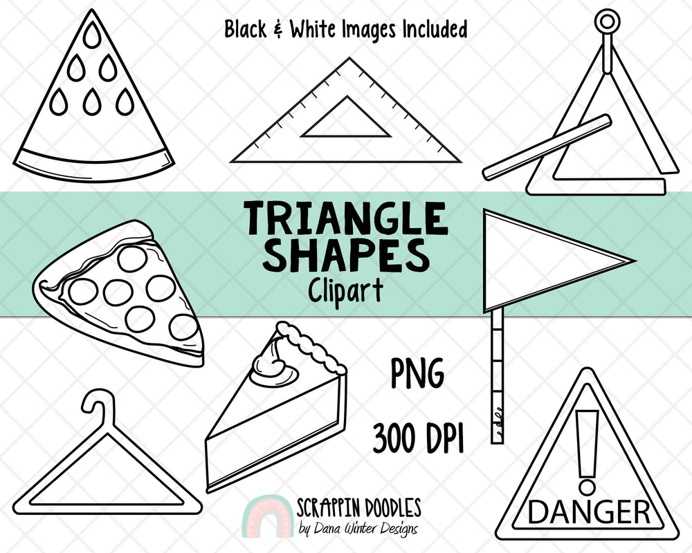 Shapes Clip Art - Real Life Triangle Shapes ClipArt - Geometric Shapes ...
