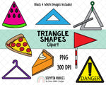 2D Shapes Clipart Bundle - Shapes Clip Art - Real Life Shapes ClipArt - Geometric Shapes - 3D Shape Clipart - Math ClipArt - Shape Graphics - 2D Shapes