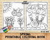 Spring Coloring Book - Kids Coloring Pages - Printable PDF