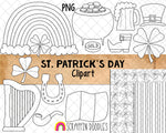 St. Patrick's Day ClipArt - St Patricks Day Pot of Gold - Irish Beer Graphics - Sublimation PNG