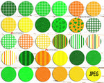 St. Patrick's Day Backgrounds - 30 Commercial Use St Patrick Irish Digital Papers - 12 x 12 Green Yellow Orange Background Patterns - JPEG