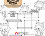 Tiggy Tiger ClipArt Bundle - Commercial Use PNG