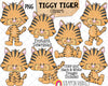 Tiggy Tiger ClipArt Bundle - Commercial Use PNG