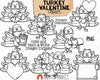 Turkey ClipArt - Valentine Turkey Clipart - Valentine Graphics - Commercial Use Allowed - Sublimation PNG