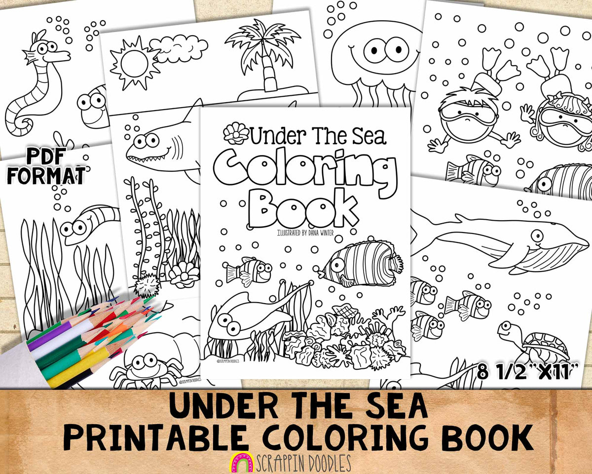 Sea.pdf Under The Sea Coloring Pages Printable
