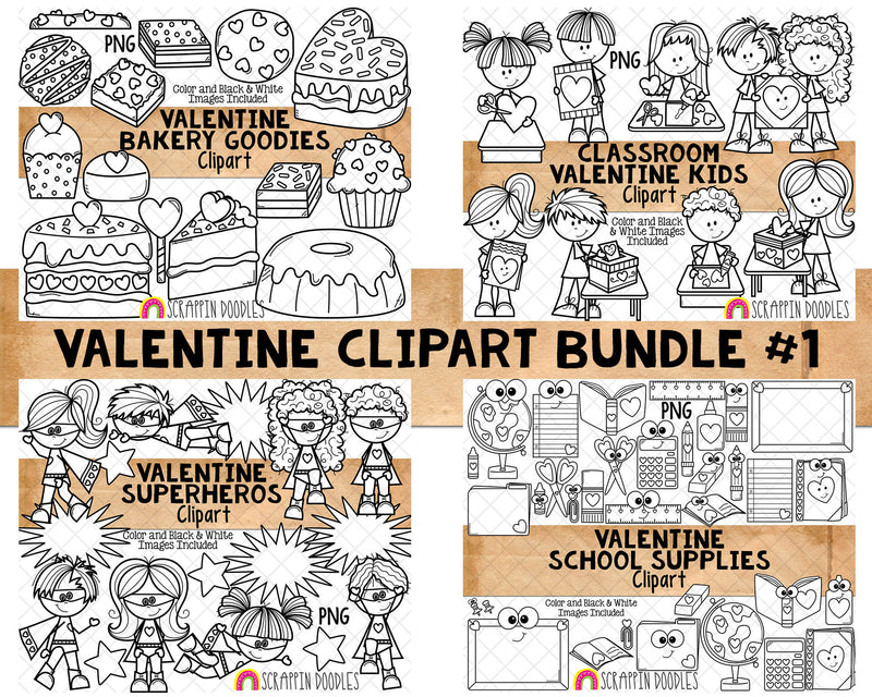 Valentine Pencils Clip Art