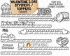 Valentine's Day Candy Dividers / Toppers Clip Art