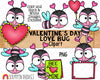 Valentine's Day ClipArt - Valentine Love Bugs - Insect - Lovebug Clip art- Commercial Use - PNG