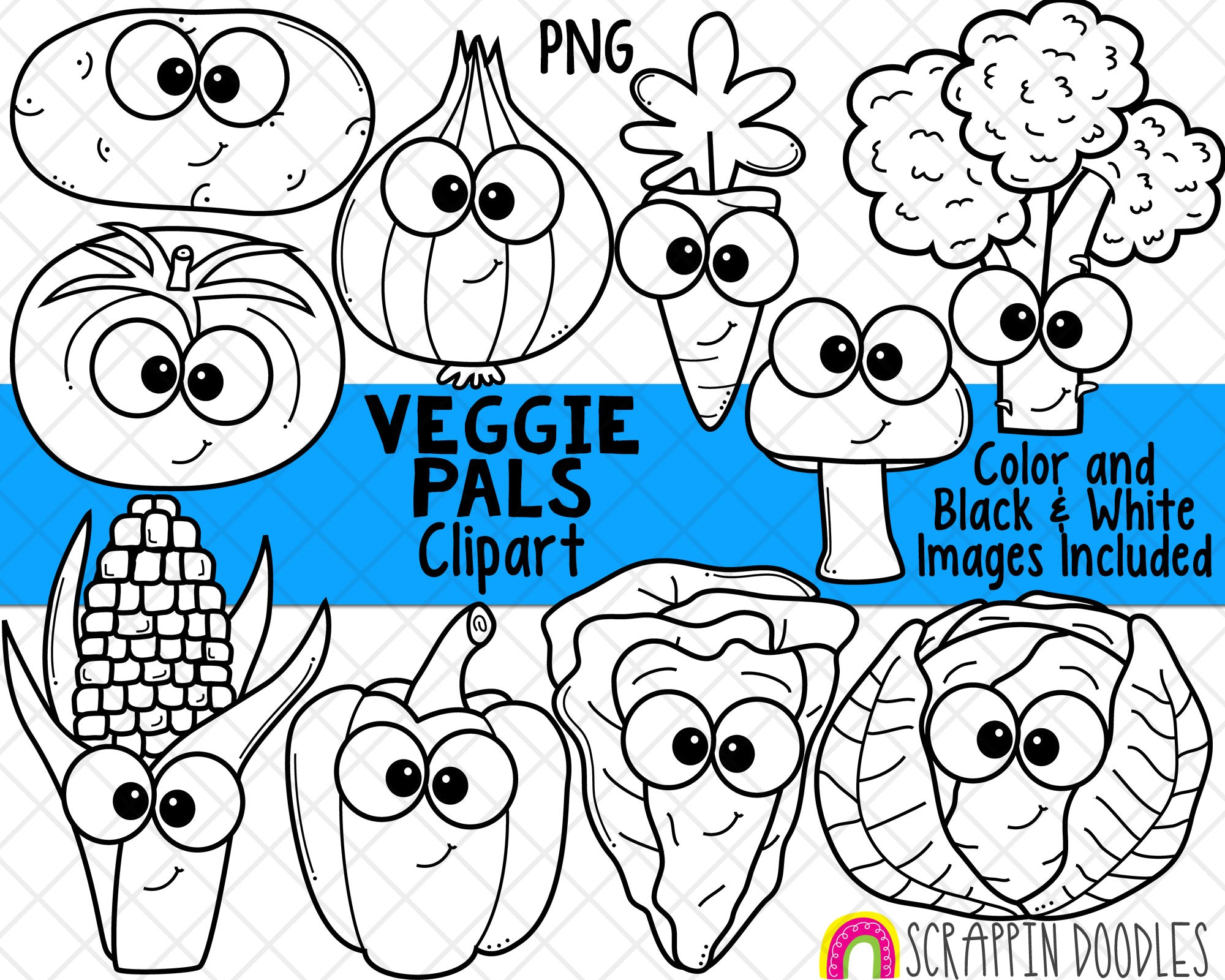 Vegetable Clipart Black And White