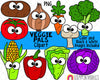 Vegetable ClipArt - Garden Vegetables - Mushroom Clipart - Lettuce - Red Pepper - Tomato - Onion - Carrot - Broccoli - Cabbage - Corn On Cob