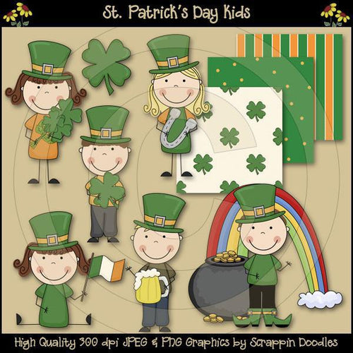 St. Patrick's Day Kids Clip Art Download