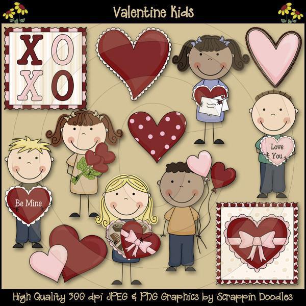 Valentine Kids Clip Art Download